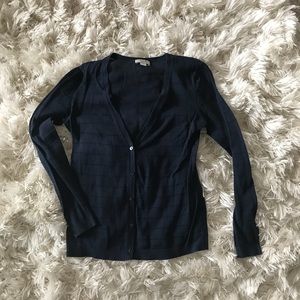 LOFT Navy Blue Cardigan